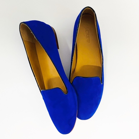 J. Crew Cora Blue Suede Loafers - Picture 6 of 8